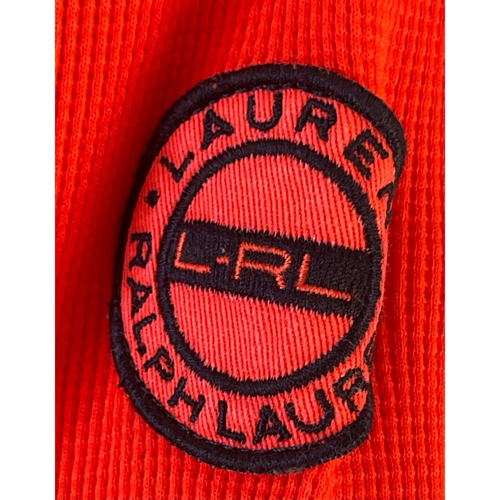 Lauren Ralph Lauren Womens Red Quarter Zip Pullover Medium Ribbed Active Top - Picture 5 of 12
